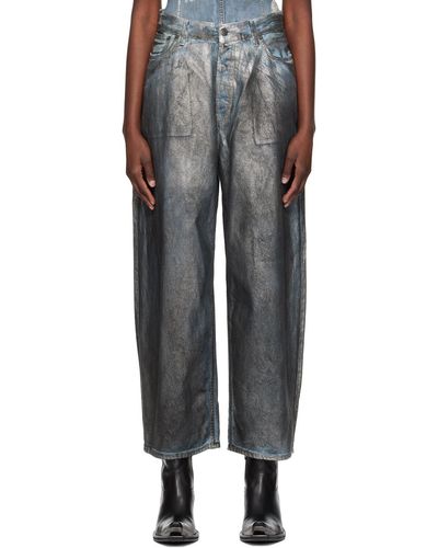 Acne Studios Silver Super baggy-fit Jeans - Black