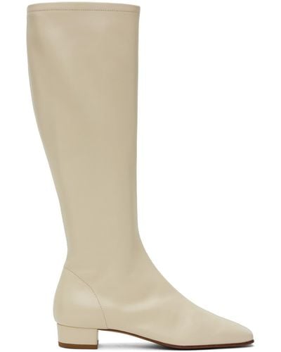 BY FAR Off-white Edie Boots - Multicolour