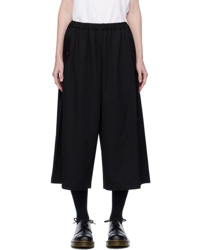 Tao Comme Des Garçons Yarn-dyed Pants - Black