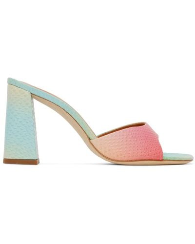 STAUD Multicolour Sloane Heeled Sandals - Black