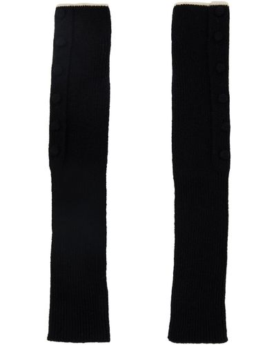 Y's Yohji Yamamoto Slit Arm Warmers - Black