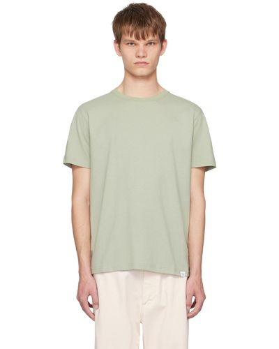 Norse Projects T-shirt niels vert - Multicolore