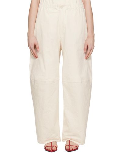 Lauren Manoogian Off- Structure Trousers - Natural