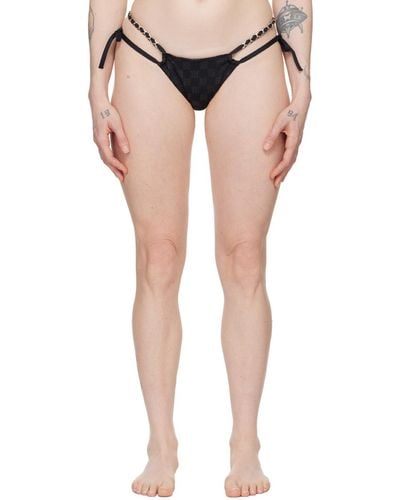 MISBHV Ssense Exclusive Monogram Bikini Bottom - Black