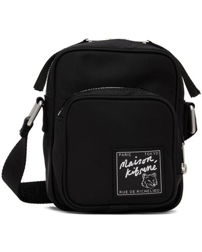 Maison Kitsuné 'The Traveller' Crossbody Bag - Black