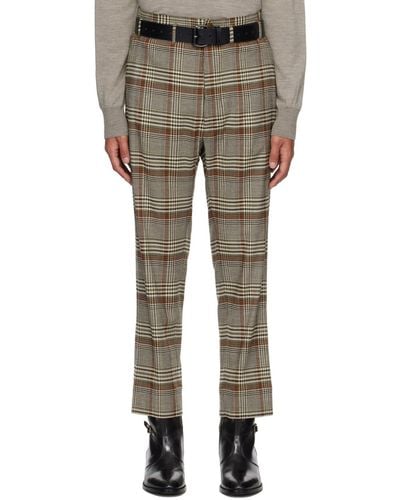 Vivienne Westwood Beige & Brown Cruise Trousers - Multicolour