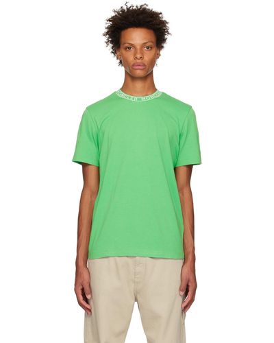 Moncler T-shirt lavé en pièce vert