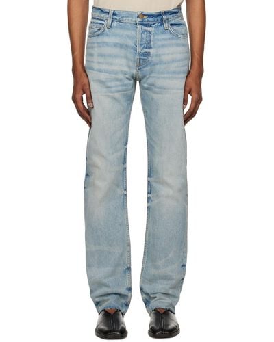 Fear Of God Blue Five-pocket Jeans