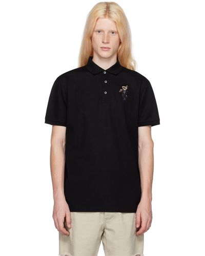 Ralph Lauren Purple Label Ralph Lauren Label Polo Bear Polo - Black