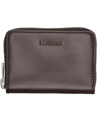 Lemaire Brown Compact Wallet - Black