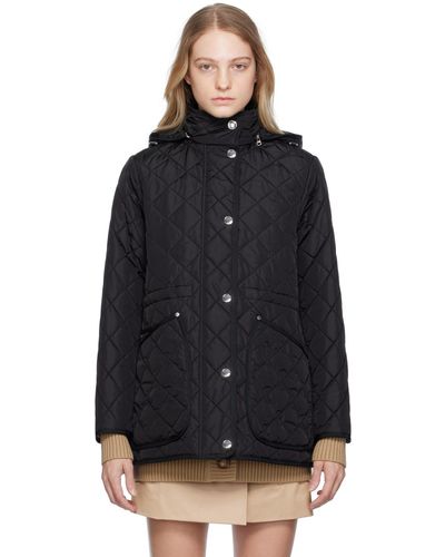 Burberry Quilted Coat - Black