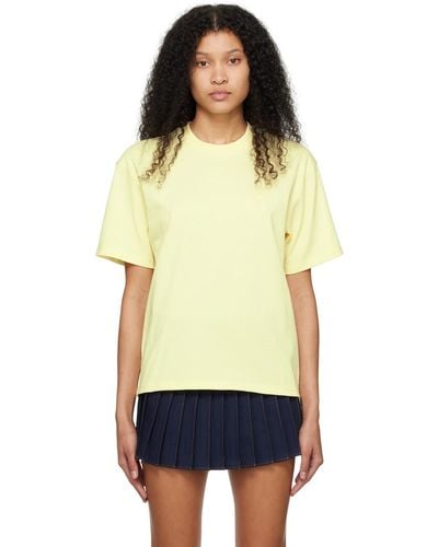 Ami Paris Ssense Exclusive Yellow Ami De Cœur T-shirt - Multicolour