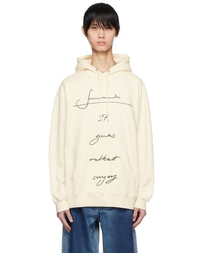 SAINTWOODS Off- 'it Goes Without Saying' Hoodie - Natural