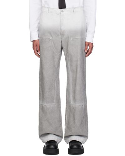 1017 ALYX 9SM Pantalon menuiser surteint blanc et gris