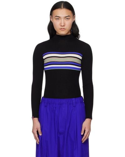 MERYLL ROGGE Striped Sweater - Black