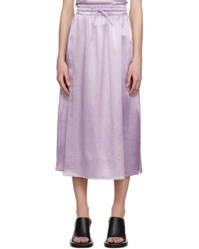 Max Mara Purple Freda Midi Skirt