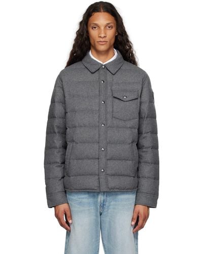 Polo Ralph Lauren Grey Quilted Down Jacket - Black