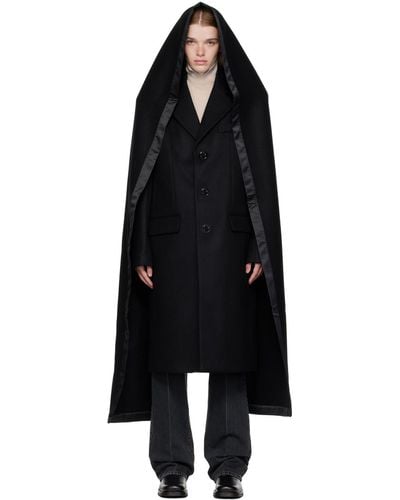 MERYLL ROGGE Hooded Coat - Black