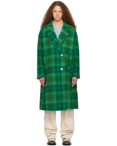 ANDERSSON BELL Carin Check Coat - Green