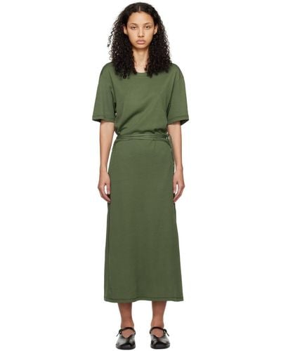 Lemaire Belted Midi Dress - Green