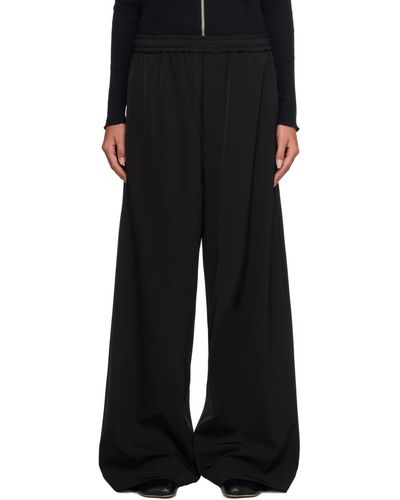 MM6 by Maison Martin Margiela Black Oversized Trousers