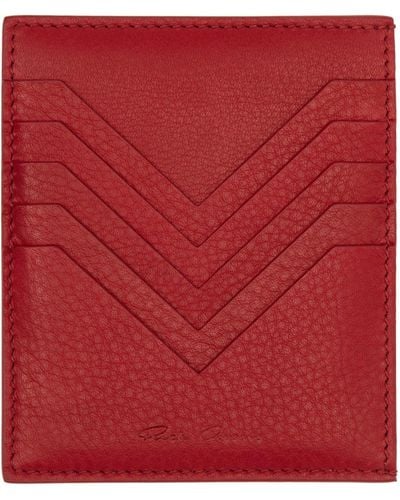 Rick Owens Red Square Card Holder