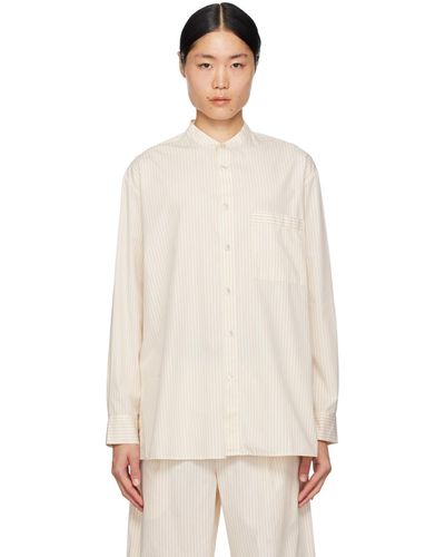 Tekla Birkenstock Edition Pyjama Shirt - Natural