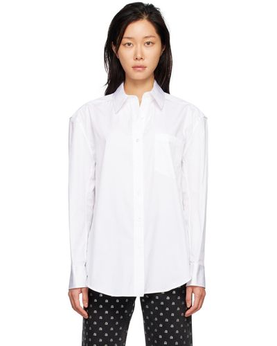 Alexander Wang ホワイト オーバーサイズ シャツ