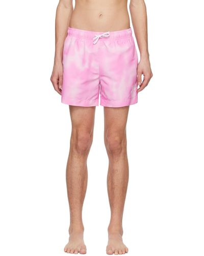 HUGO Printed Swim Shorts - Pink