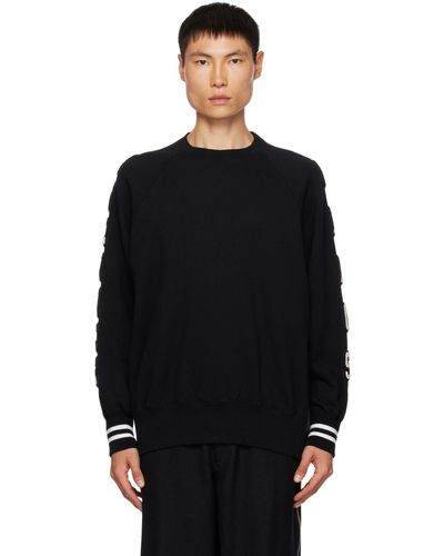 Undercover Appliqué Sweater - Black