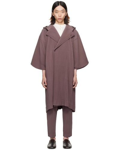 Homme Plissé Issey Miyake Homme Plissé Issey Miyake Purple Monthly Colour January Coat - Multicolour