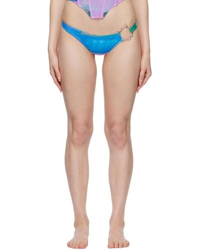 Miaou Multicolor Hannah Jewett Edition Maya Bikini Bottom - Blue