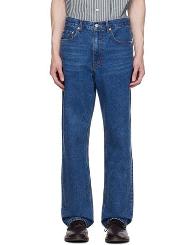 DUNST Low-rise Jeans - Blue
