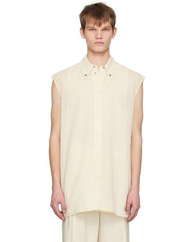 Jil Sander Off-white Relaxed-fit Shirt - Multicolour