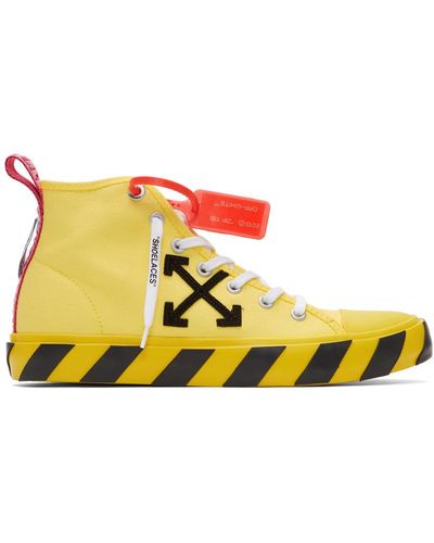 Off-White c/o Virgil Abloh Mid Top Trainers - Yellow