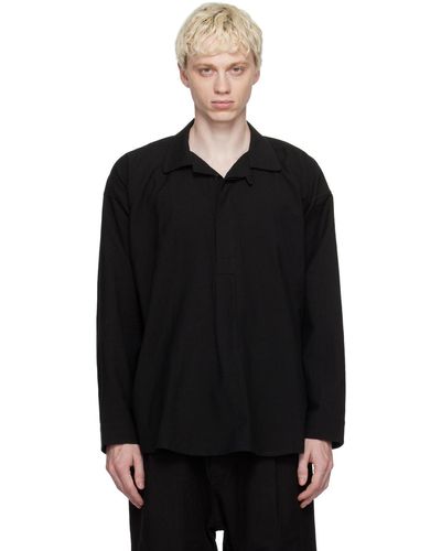 Jan Jan Van Essche O-project Grandfather Shirt - Black