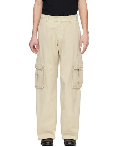 Rhude Faded Cargo Trousers - Natural