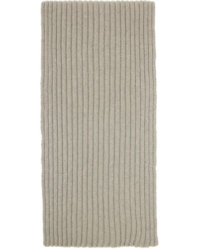 Rick Owens Off- Ribbed Scarf - Multicolour