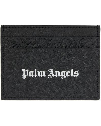 Palm Angels Porte-cartes caviar noir