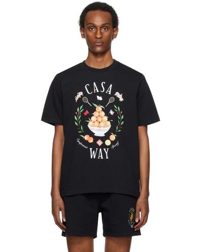 Casablancabrand Ssense Exclusive 'casa Way' T-shirt - Black