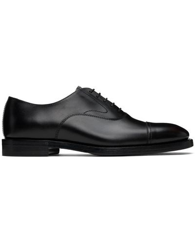 Brunello Cucinelli Chaussures oxford noires à laçage