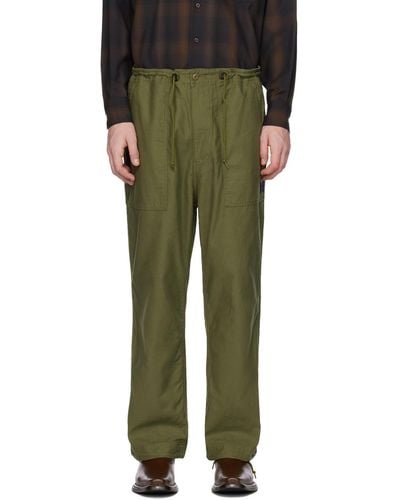 Needles String Fatigue Trousers - Green