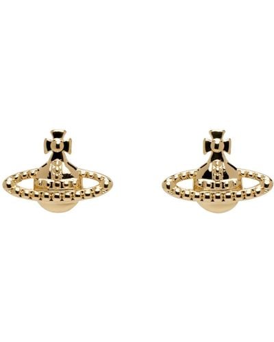 Vivienne Westwood Gold Farah Earrings - Black