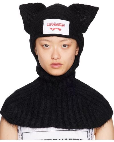 Charles Jeffrey Chunky Ears Beanie - Black