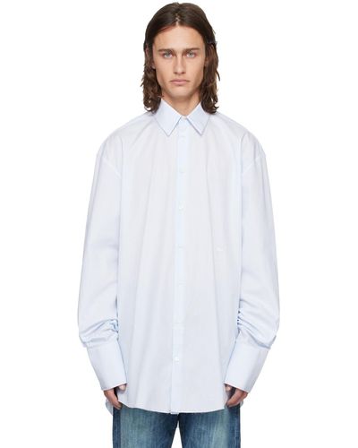 424 Faded Denim Shirt - White