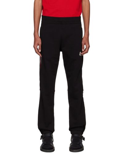 Moncler Black Cotton Lounge Trousers