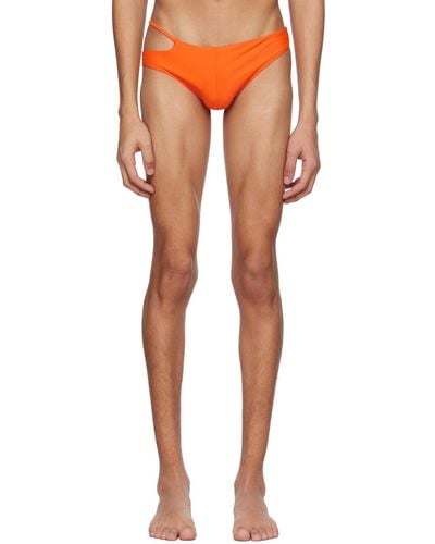 Marshall Columbia Cutout Swim Briefs - Orange