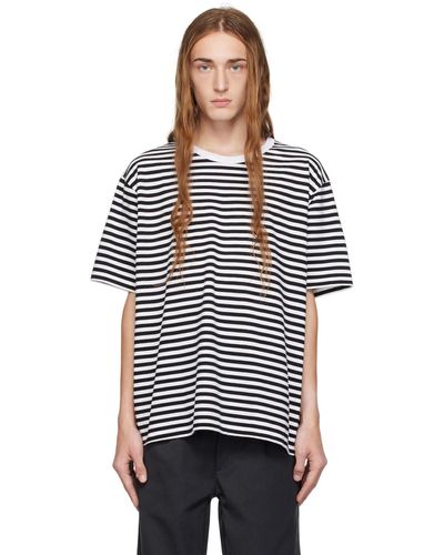 Nanamica Striped T-shirt - Black