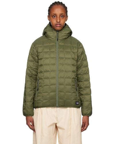 Taion Hooded Reversible Down Jacket - Green