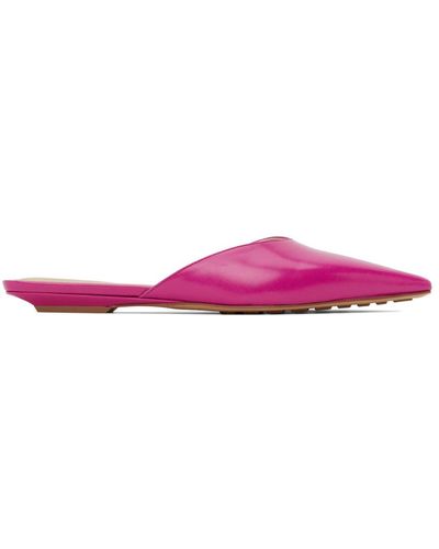 Bottega Veneta Pink Point Slippers - Multicolour